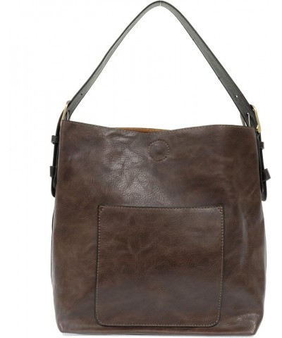 Womens Faux Leather: Hobo 2-in-1 Handbag 248 - Dark Oak $39.50 Hobo Bags