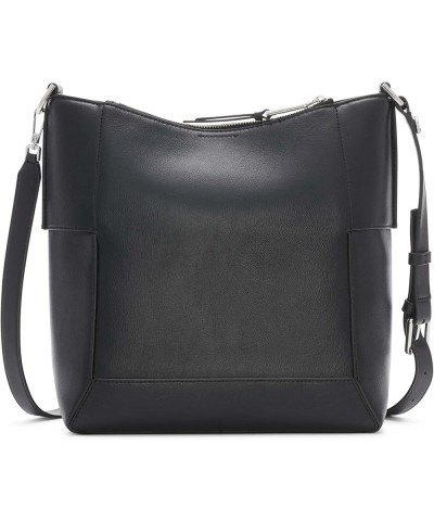 Aura North/South Convertible Hobo Shoulder & Messenger Bag Black/Silver $40.84 Shoulder Bags