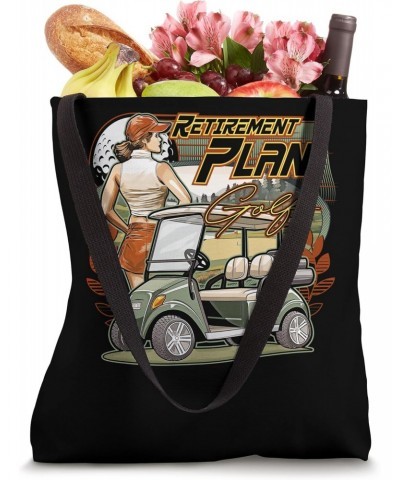 Retirement Plan: Golf Golf Golfer Golfing Cute Funny Fan Gag Tote Bag $11.96 Totes