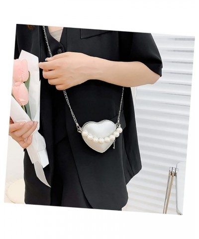 3pcs Love Bag Crossbody Bags for Women Trendy Heart Purse for Women Heart Shaped Bag Chic Handbag Heart Silverx4pcs $8.11 Cro...