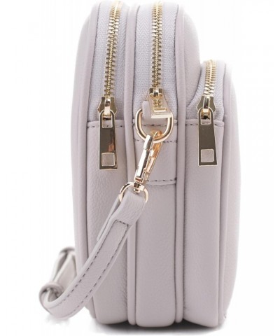 Mali+Lili, Josie Triple Zip Crossbody Bag, Light Grey $19.70 Crossbody Bags