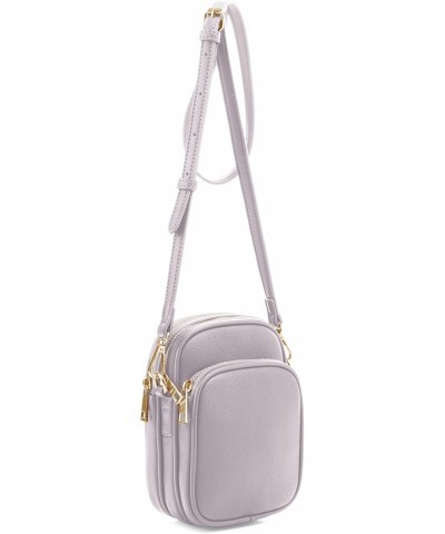 Mali+Lili, Josie Triple Zip Crossbody Bag, Light Grey $19.70 Crossbody Bags