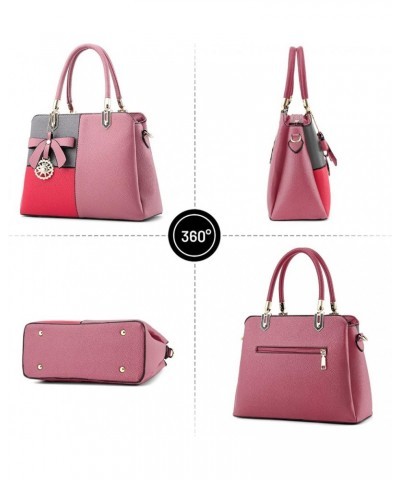 Color Block Women Handbag Elegant Womens Shoulder Bag Crossbody Bag Pink a $31.25 Shoulder Bags