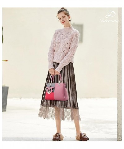 Color Block Women Handbag Elegant Womens Shoulder Bag Crossbody Bag Pink a $31.25 Shoulder Bags