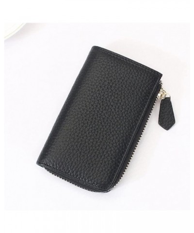 Key Case Women's Korean Leather Large-Capacity Multi-Function Wallet Card Case All-in-one Zipper Bag (Color : B, Size : 13x8x...