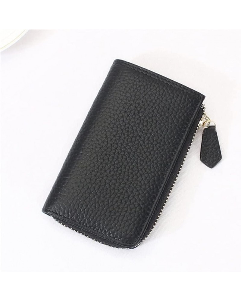 Key Case Women's Korean Leather Large-Capacity Multi-Function Wallet Card Case All-in-one Zipper Bag (Color : B, Size : 13x8x...