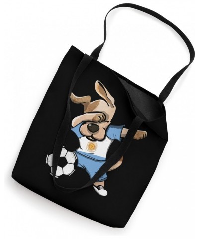 Dabbing Dog Argentina Soccer Fan Jersey Argentinian Football Tote Bag $14.43 Totes