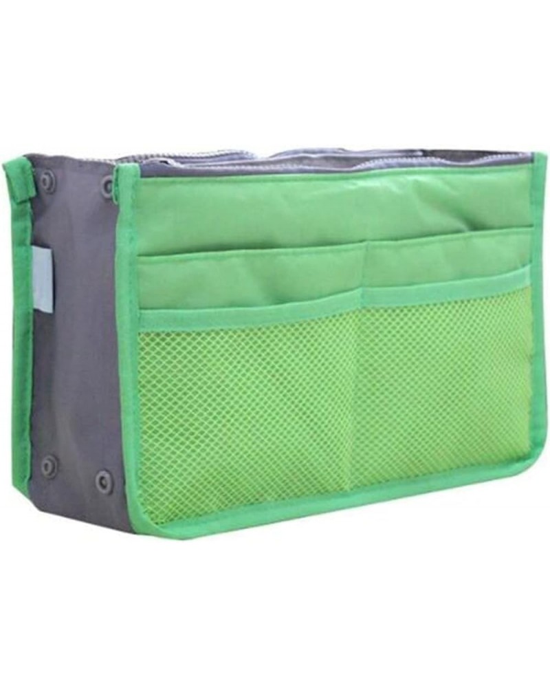 Travel Insert Organizer, Bag Inside Organizer with Zipper and Handles (light grey) Green $14.30 Totes