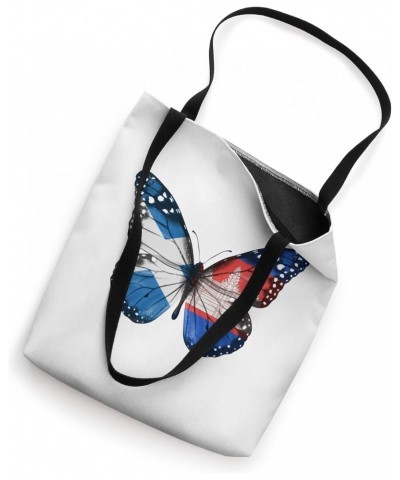 Scottish Cambodian Flag Butterfly Tote Bag $15.37 Totes