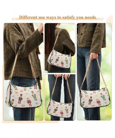 Christmas Nutcrackers Ball Snowflake Xmas Retro Women's Handbags Tote Crossbody Bag Purse Ladies Shoulder Bag Hobo Handbag $1...