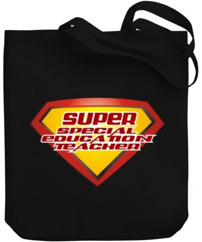 SUPER Special Education Teacher Canvas Tote Bag 10.5" x 16" x 4 $16.40 Totes