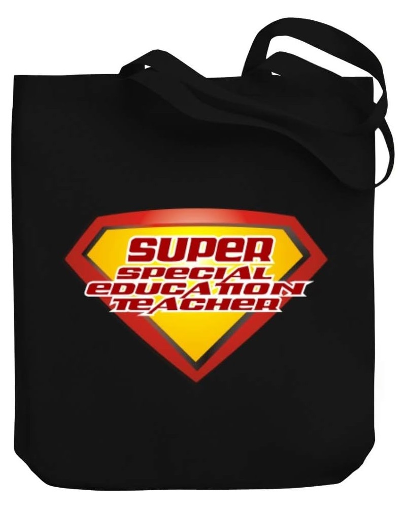 SUPER Special Education Teacher Canvas Tote Bag 10.5" x 16" x 4 $16.40 Totes