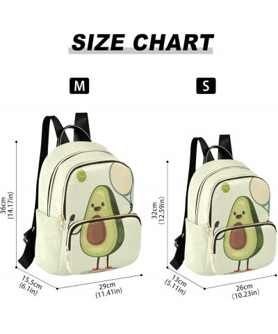 Women Backpack Avocado Tennis Anti-Theft Travel Backpack with Luggage Belt Lightweight Handbag Lady Purse Roomy Double Zipper...