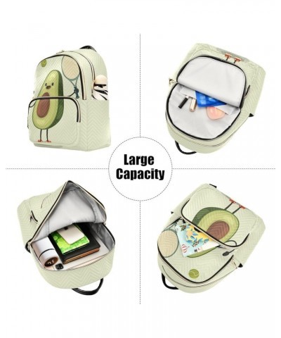 Women Backpack Avocado Tennis Anti-Theft Travel Backpack with Luggage Belt Lightweight Handbag Lady Purse Roomy Double Zipper...