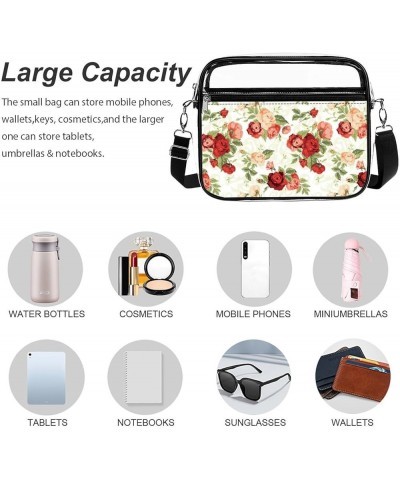 Russian Matryoshka Clear Crossbody Shoulder Purse Bag for Men Women, Stadium Clear Messenger Bag Style-1 $14.74 Crossbody Bags