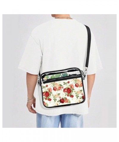 Russian Matryoshka Clear Crossbody Shoulder Purse Bag for Men Women, Stadium Clear Messenger Bag Style-1 $14.74 Crossbody Bags