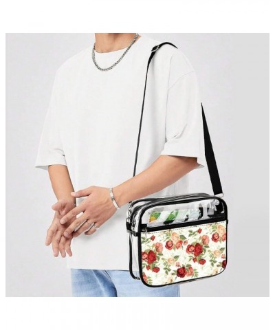 Russian Matryoshka Clear Crossbody Shoulder Purse Bag for Men Women, Stadium Clear Messenger Bag Style-1 $14.74 Crossbody Bags