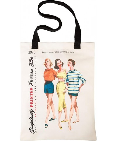 Vintage Fashion 1950's ''Sun or Fun'' Shoulder Tote Bag, 12.75'' x 16'' Sun Or Fun Shoulder Tote Bag $10.25 Totes