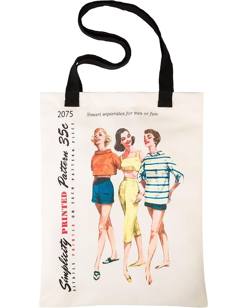 Vintage Fashion 1950's ''Sun or Fun'' Shoulder Tote Bag, 12.75'' x 16'' Sun Or Fun Shoulder Tote Bag $10.25 Totes