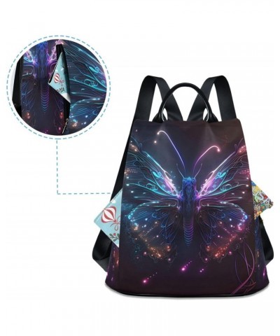 Women Backpack for Travel - Glowing Neon Butterfly, Anti Theft Casual Daypack Shoulder Bag Purse 15 inches $22.95 Backpacks