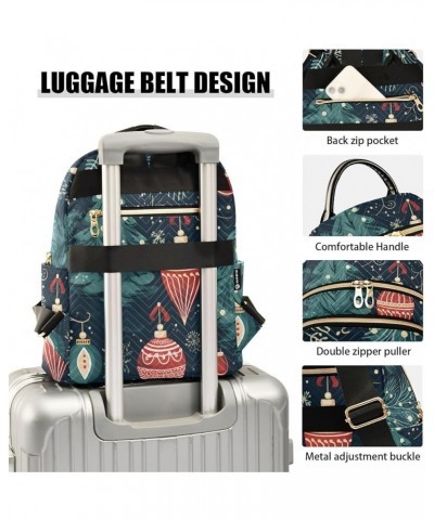 Christmas Tree Red Lantern Fashion Travel Backpack for Women Multi Pockets Lightweight Purse for Women-M Multicolor Medium $1...