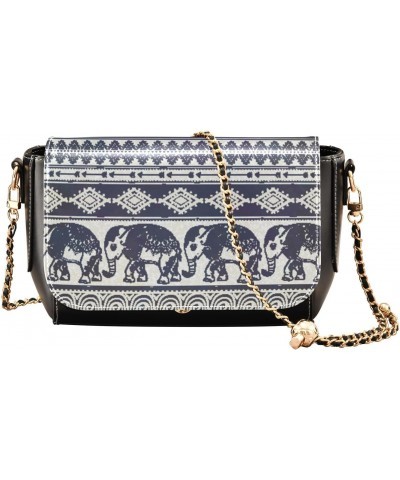 Boho Elephant Mandala Crossbody bags for Women Small Crossbody Purses with Metal Chain Cell Phone Purse Shoulder Handbags for...