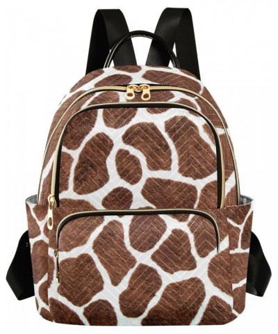 Mini Backpack Giraffe Print Fashion Backpack Purse for Women,Handbag Shoulder Bag Casual Daypack, Ladies Gift for College Wor...