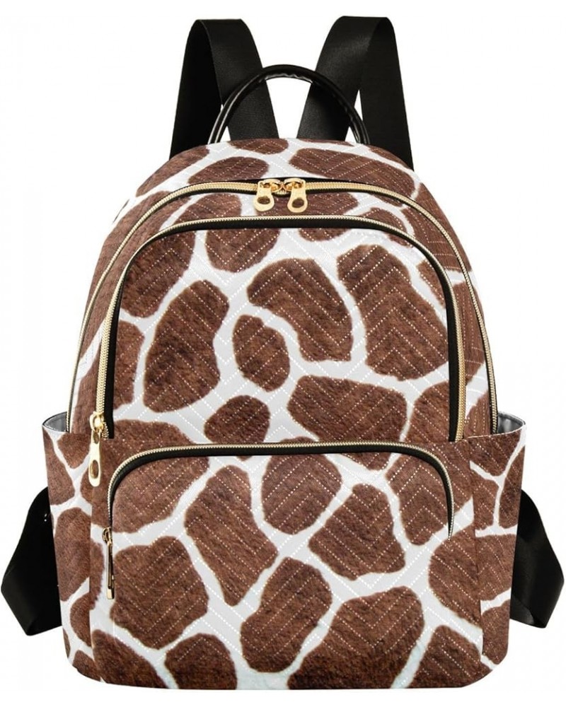 Mini Backpack Giraffe Print Fashion Backpack Purse for Women,Handbag Shoulder Bag Casual Daypack, Ladies Gift for College Wor...