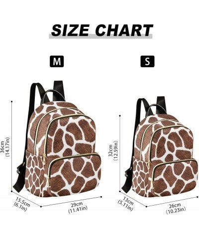 Mini Backpack Giraffe Print Fashion Backpack Purse for Women,Handbag Shoulder Bag Casual Daypack, Ladies Gift for College Wor...