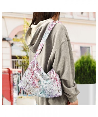 Flowers Plush Underarm Bag Women's Tote Handbags Fluffy Shoulder Bag Purse Lightweight Tote Bags College Bag for Traveling Ou...