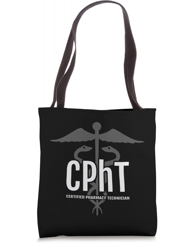 CPhT - Certified Pharmacy Technician with Caduceus Tote Bag $14.84 Totes