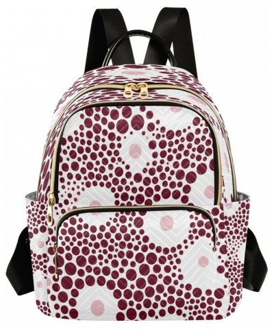 Abstract Dots Fashion Backpack Purse Ladies Fashion Rucksack Travel Shoulder Bag Casual Daily Backpack Small $19.23 Backpacks