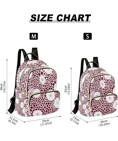 Abstract Dots Fashion Backpack Purse Ladies Fashion Rucksack Travel Shoulder Bag Casual Daily Backpack Small $19.23 Backpacks