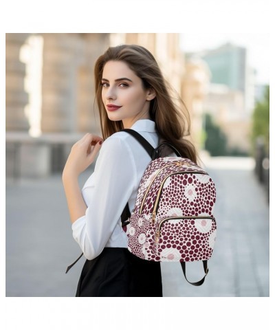 Abstract Dots Fashion Backpack Purse Ladies Fashion Rucksack Travel Shoulder Bag Casual Daily Backpack Small $19.23 Backpacks