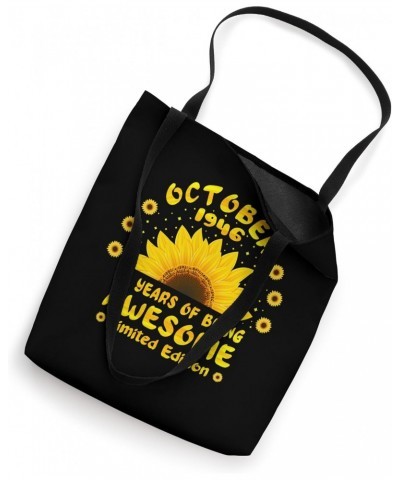 78th Birthday 78 Year Old Sunflower Lovers Born October 1946 Tote Bag $12.71 Totes