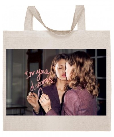 Lindsey Wixson - Cotton Photo Canvas Grocery Tote Bag IDPP496597 $20.08 Totes