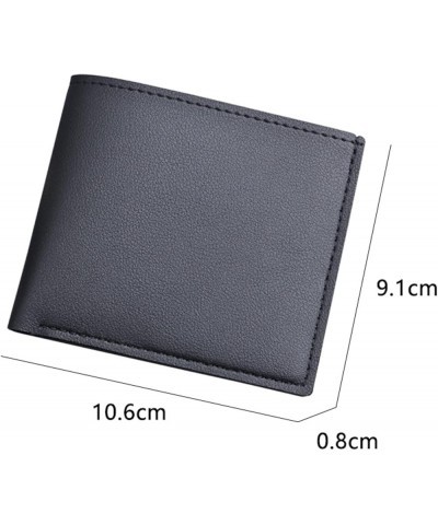 Fashion Men ID Short Wallet Solid Color Bag Oepn Purse Multiple Card Slots Clutch Bag Mens Billfold (White, One Size) White O...