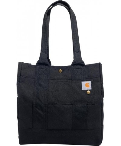 Vertical, Durable Tote Bag with Snap Closure, Brown Black North/South woven $35.09 Totes