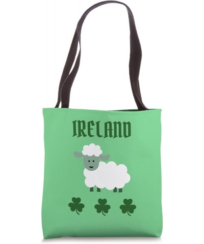 Irish Souvenir Design With Sheep and Shamrocks Tote Bag $11.70 Totes