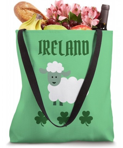 Irish Souvenir Design With Sheep and Shamrocks Tote Bag $11.70 Totes