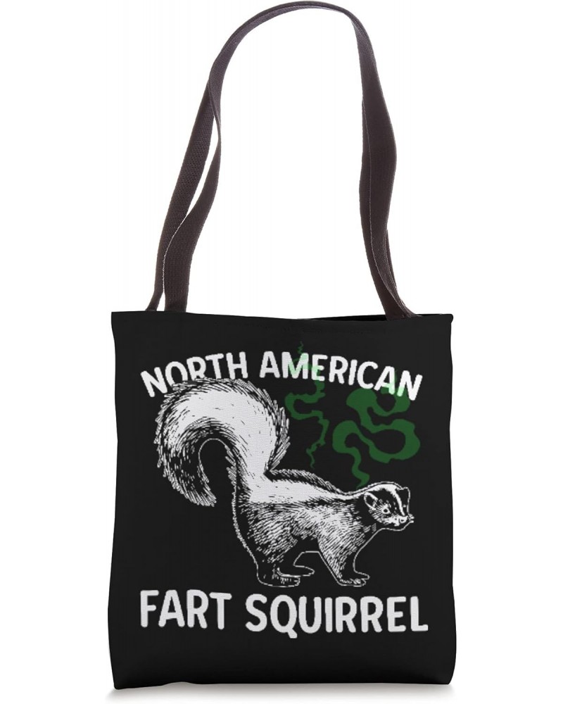 Funny North American Fart Squirrel with Obvious Skunk Design Tote Bag $14.82 Totes