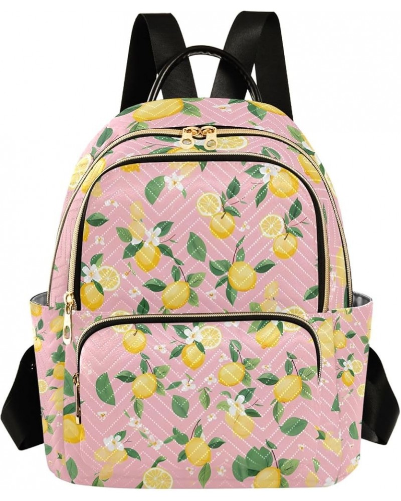 Nature Lemon Pattern Fashion Backpack Purse for Women, Casual Daypacks, Ladies Gift for Traveling Hiking Multicolor Medium $1...