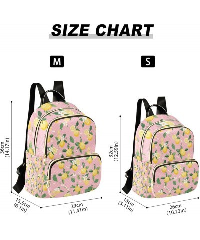 Nature Lemon Pattern Fashion Backpack Purse for Women, Casual Daypacks, Ladies Gift for Traveling Hiking Multicolor Medium $1...