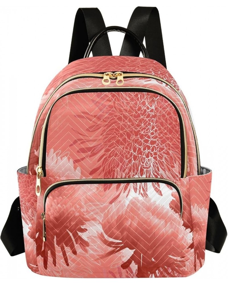 Cherry Blossom Flower Pink Women Backpack Purse Ladies Fashion Shoulder Bag Daypack Travel Bag 10L Small $14.70 Backpacks