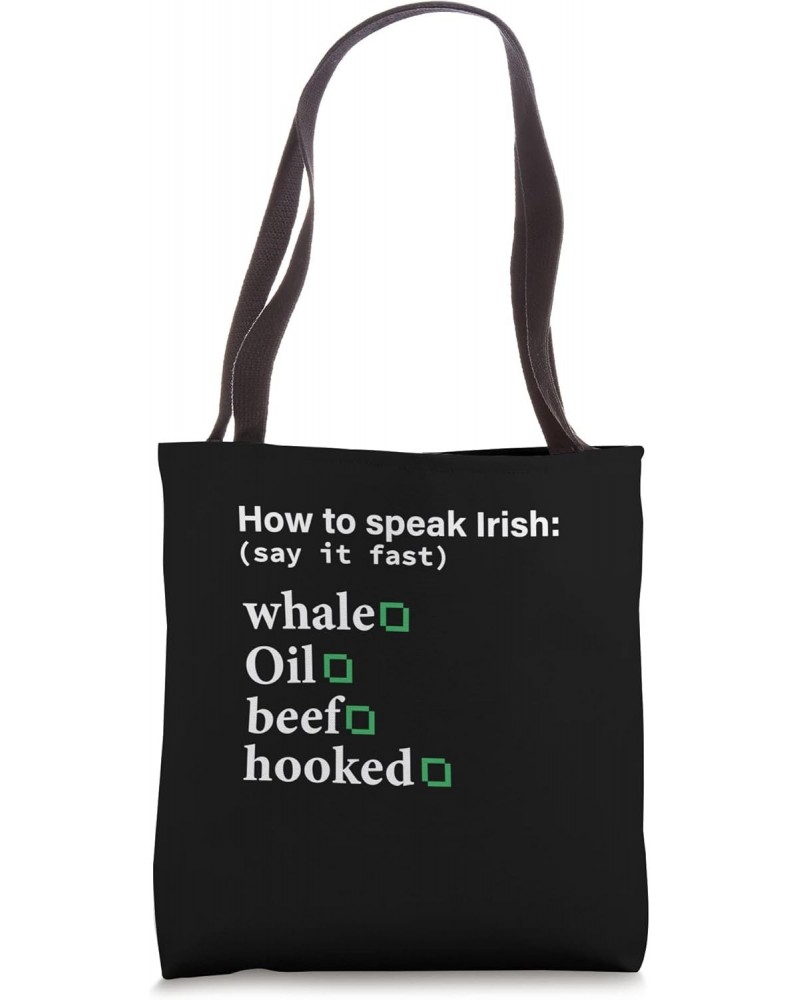 Ireland Themed Us Shamrock Flag St. Patrick's Day Tote Bag $13.00 Totes