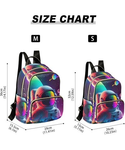 Women's Medium Fashion Backpack Giant Astronaut Print Ladies Travel Daypack Aesthetic Shoulder Bag 11.4×6.1×14.1 IN $16.92 Ba...