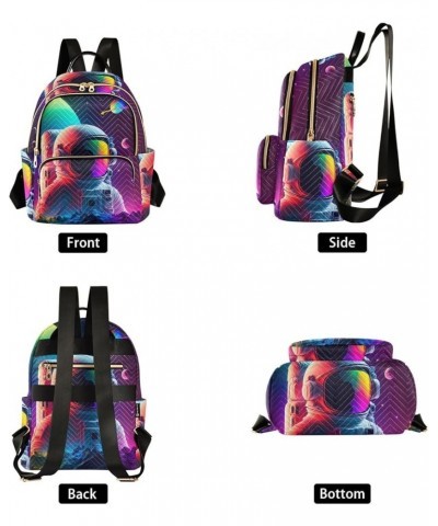 Women's Medium Fashion Backpack Giant Astronaut Print Ladies Travel Daypack Aesthetic Shoulder Bag 11.4×6.1×14.1 IN $16.92 Ba...