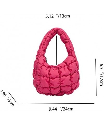 Quilted Shoulder Bags for Women Designer Pleated Cloud Bag Mini Famle Versatile Small Handbag Women's Cross Bag Tote Purple $...