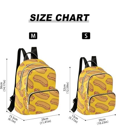 Mini Backpack Purse for Women Lightweight Girls Small Size Hot Dogs over Yellow School Teens College Traveling Medium $14.85 ...