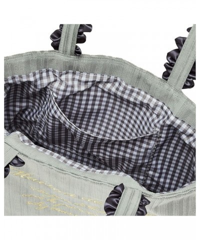 Corduroy Ruffled Hand Tote M Bag Grey (Grey Marl) $36.71 Handbags